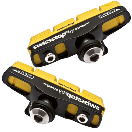 SwissStop FlashPro Shoes/Pads Yellow King (Carbon Rims) Shimano
